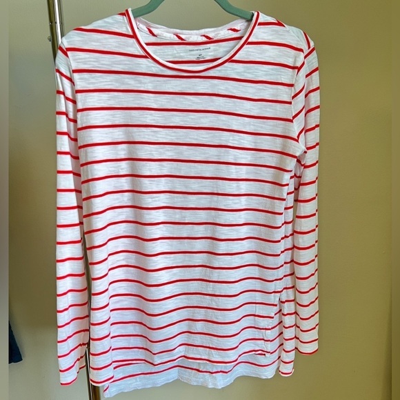 Saks Fifth Avenue Striped Top In S - Picture 1 of 4